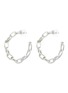 Main View - Click To Enlarge - KENNETH JAY LANE - Chain link hoop earrings