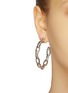 Figure View - Click To Enlarge - KENNETH JAY LANE - Chain link hoop earrings