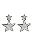 Main View - Click To Enlarge - KENNETH JAY LANE - Glass crystal star link drop earrings