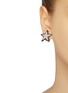 Figure View - Click To Enlarge - KENNETH JAY LANE - Glass crystal mismatched star stud earrings