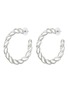 Main View - Click To Enlarge - KENNETH JAY LANE - Twisted chain hoop earrings