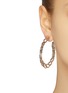 Figure View - Click To Enlarge - KENNETH JAY LANE - Twisted chain hoop earrings