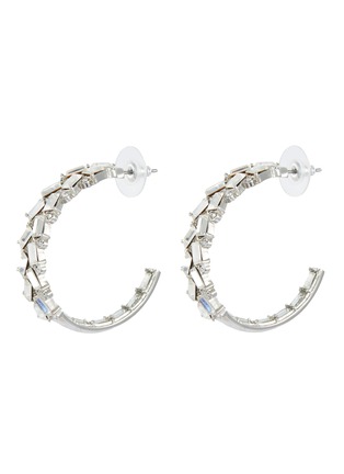 Main View - Click To Enlarge - KENNETH JAY LANE - Glass crystal hoop earrings