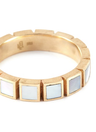 Detail View - Click To Enlarge - BELINDA CHANG - 'Symphony' mother-of-pearl 14k gold ring