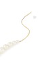 Detail View - Click To Enlarge - BELINDA CHANG - 'Crescendo Chain' freshwater pearl drop 14k gold thread through earrings