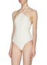 Figure View - Click To Enlarge - PEONY - 'Wicker' halterneck one piece swimsuit