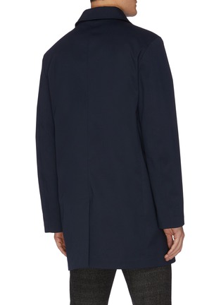 Back View - Click To Enlarge - EQUIL - Mid length shirt collar raincoat