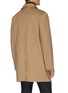 Back View - Click To Enlarge - EQUIL - Mid length shirt collar raincoat