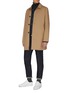 Figure View - Click To Enlarge - EQUIL - Mid length shirt collar raincoat