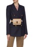 Figure View - Click To Enlarge - BURBERRY - 'TB' monogram print leather bum bag
