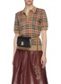 Figure View - Click To Enlarge - BURBERRY - 'TB' monogram clasp leather belt bag