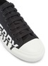 Detail View - Click To Enlarge - BURBERRY - Logo print gabardine sneakers