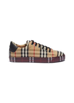 Main View - Click To Enlarge - BURBERRY - Vintage check canvas sneakers