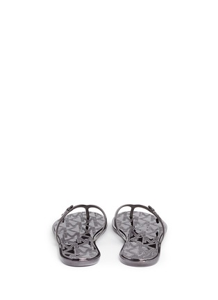 Back View - Click To Enlarge - MICHAEL KORS - 'Emory' logo rubber flip flops