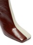 Detail View - Click To Enlarge - WANDLER - 'Isa' square toe contrast panel patent leather boots