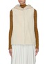 Main View - Click To Enlarge - YVES SALOMON - Reversible hooded lambskin shearling vest