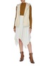 Figure View - Click To Enlarge - YVES SALOMON - Reversible hooded lambskin shearling vest