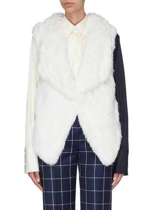 Main View - Click To Enlarge - YVES SALOMON - Rabbit fur gilet