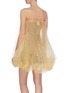 Back View - Click To Enlarge - MARCHEN - Sleeveless organza sequin embellished sheer dress