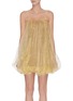 Main View - Click To Enlarge - MARCHEN - Sleeveless organza sequin embellished sheer dress