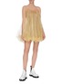 Figure View - Click To Enlarge - MARCHEN - Sleeveless organza sequin embellished sheer dress