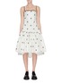 Main View - Click To Enlarge - MARCHEN - Floral print quilted midi dress