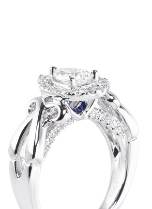 Detail View - Click To Enlarge - VERA WANG LOVE - Ribbons & Bows - diamond engagement ring