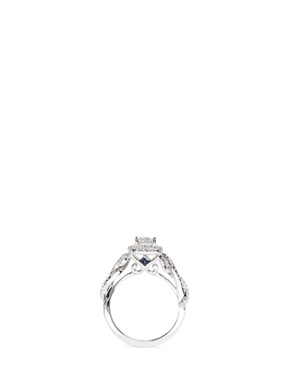 Front View - Click To Enlarge - VERA WANG LOVE - East Meets West - Diamond Engagement Ring