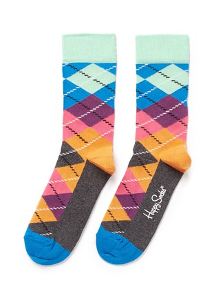 Main View - Click To Enlarge - HAPPY SOCKS - Argyle socks