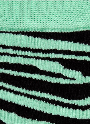 Detail View - Click To Enlarge - HAPPY SOCKS - Zebra socks
