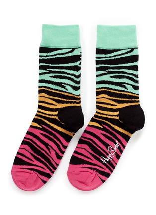 Main View - Click To Enlarge - HAPPY SOCKS - Zebra socks