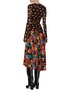 Back View - Click To Enlarge - DIANE VON FURSTENBERG - Colourblock floral print dress