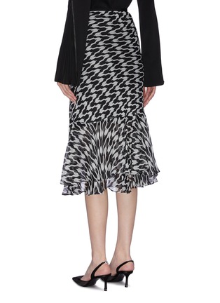 Back View - Click To Enlarge - DIANE VON FURSTENBERG - Abstract pattern print skirt
