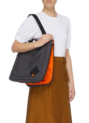 Front View - Click To Enlarge - JW ANDERSON - Colourblock zip gusset nylon tote