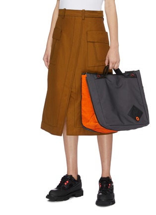 Figure View - Click To Enlarge - JW ANDERSON - Colourblock zip gusset nylon tote