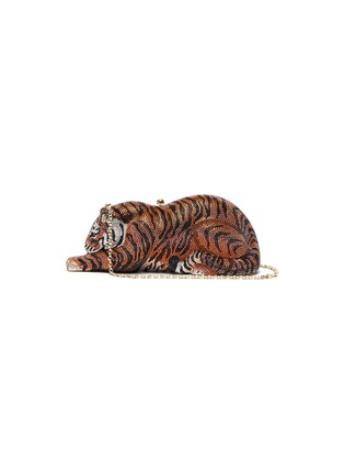 Main View - Click To Enlarge - JUDITH LEIBER - Wildcat crystal embellished clutch