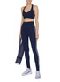 Figure View - Click To Enlarge - THE UPSIDE - 'Dance' stripe outseam leggings