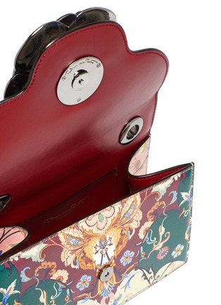 Detail View - Click To Enlarge - OSCAR DE LA RENTA - Floral print shoulder bag