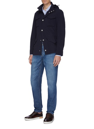 Figure View - Click To Enlarge - BRUNELLO CUCINELLI - Washed straight leg jeans