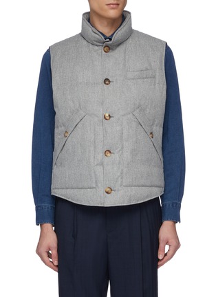 Main View - Click To Enlarge - BRUNELLO CUCINELLI - Padded wool blend vest