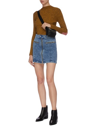 Figure View - Click To Enlarge - RAG & BONE - 'Isabel' zip denim skirt