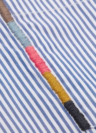  - PAUL SMITH - 'Artist Stripe' embroidered patch pocket stripe shirt