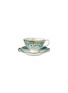 Main View - Click To Enlarge - FORTNUM & MASON - Cloverleaf Tea Cup With A Saucer