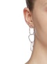 Figure View - Click To Enlarge - MING YU WANG - 'Haiku' interlocked hoop drop earrings