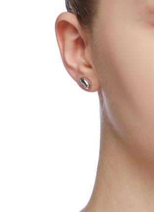 Figure View - Click To Enlarge - MING YU WANG - 'Mini Bean' stud earrings