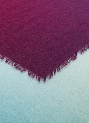 Detail View - Click To Enlarge - FRANCO FERRARI - 'Euclide' dégradé cashmere scarf