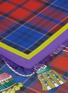 Detail View - Click To Enlarge - FRANCO FERRARI - 'Twill' rope tassel print tartan plaid silk scarf