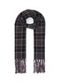 Main View - Click To Enlarge - FRANCO FERRARI - 'Egaleo' reversible check houndstooth scarf