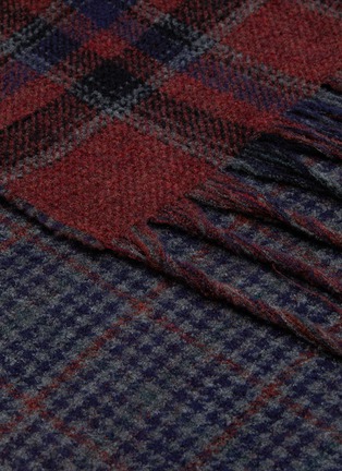 Detail View - Click To Enlarge - FRANCO FERRARI - 'Egaleo' reversible check houndstooth scarf