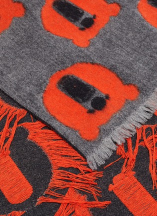Detail View - Click To Enlarge - FRANCO FERRARI - 'Orso' bear cashmere scarf